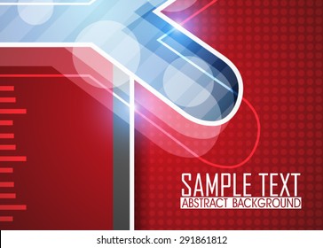 Red abstract background