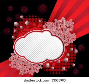 red abstract background