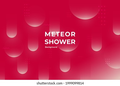 Red Abstract Background. Backdrop. Minimal geometric background. Dynamic shapes composition. Eps10 vector