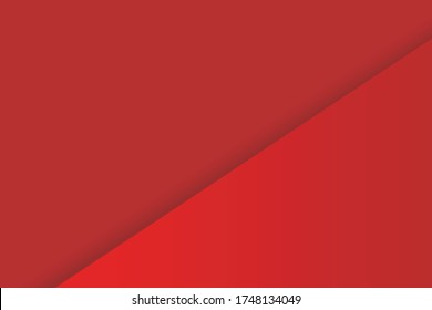 Banner de fondo rojo abstracto - Formas de superposición diagonal roja, fondo vectorial 