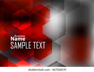 Red abstract background for business card or banner