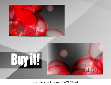 Red abstract background for business card or banner