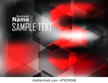 Red abstract background for business card, banner or template. Background with waves. Illustration of abstract background with bright element