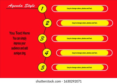 Red abstract background Central scene for presentation design.