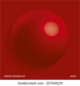 Red abstract background with circle