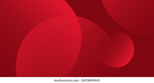 Red abstract background. Circle shapes composition Space. suitable for background, landing page, wallpaper, home screen, theme. vector eps 10
