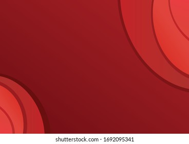 Red abstract background with circles at the corner.