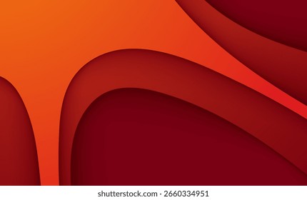 Fondo abstracto rojo con líneas curvas y diseño digital moderno