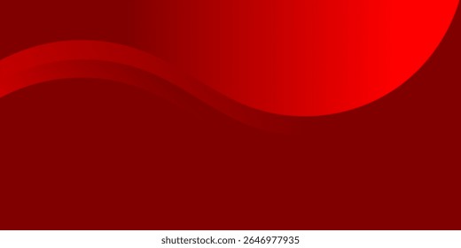 Fundo abstrato vermelho com formas curvas e sombreamento gradiente.