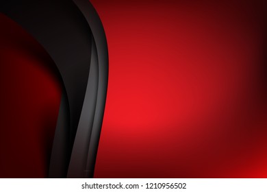 Red Abstract background dark and black layer overlaps vector illustration eps10