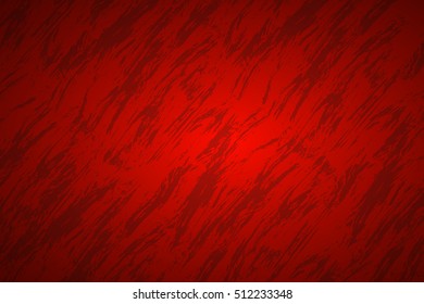 Red abstract background with dark streaks, vector illustration