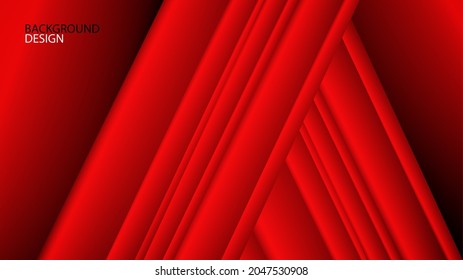 Red abstract background design, geometric texture vector can be used in cover background, banner, flyer, poster, book, website background, brochure, wallpaper, backdrop, advertisement