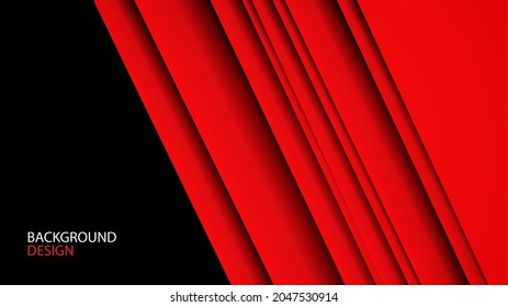 Red abstract background design, geometric texture vector can be used in cover background, banner, flyer, poster, book, website background, brochure, wallpaper, backdrop, advertisement