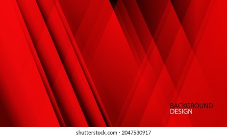 Red abstract background design, geometric texture vector can be used in cover background, banner, flyer, poster, book, website background, brochure, wallpaper, backdrop, advertisement