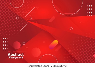 Red abstract background design wavy