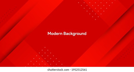 Red abstract background with Dynamic fluid red geometric with colorful gradient background