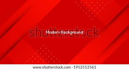 Red abstract background with Dynamic fluid red geometric with colorful gradient background