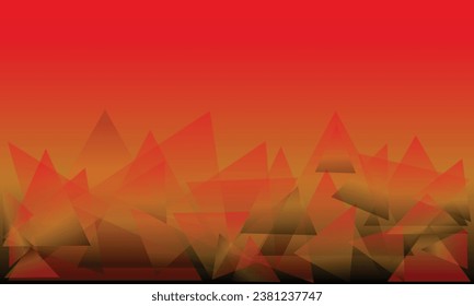 Fondo rojo abstracto. Composición dinámica de formas. Vector Eps10