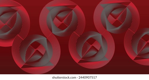 Roter abstrakter Hintergrund. Dynamische Formzusammensetzung. EPS10-Vektor
