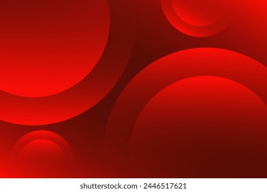 Red abstract background. Dynamic shapes composition.vector