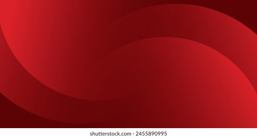 Red abstract background. Dynamic shapes composition. Vector Illustration