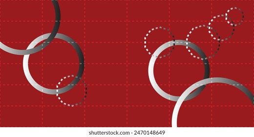 Red abstract background. Dynamic shapes composition. Eps10 vector