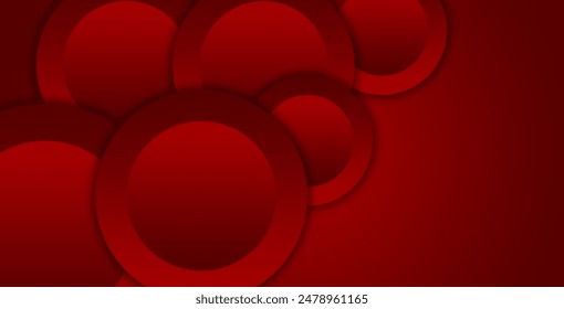 Red abstract background. Dynamic shapes composition.