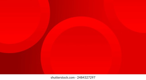 Red abstract background. Dynamic shapes composition. 
