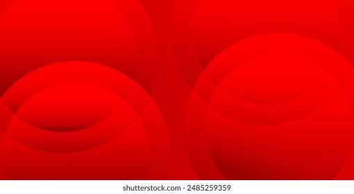 Red abstract background. Dynamic shapes composition.