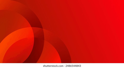 Red abstract background. Dynamic shapes composition.