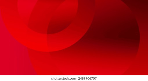 Red abstract background. Dynamic shapes composition. Vector illustration 