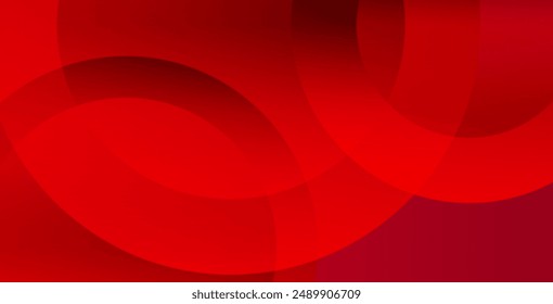 Red abstract background. Dynamic shapes composition. Vector illustration 