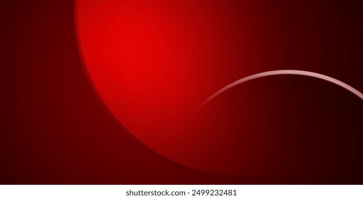 Red abstract background. Dynamic shapes composition.