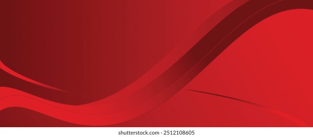 Red abstract background. Dynamic shapes composition. Eps10 vector