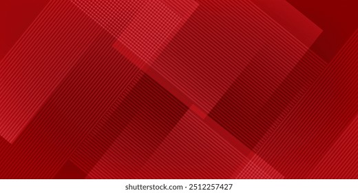 Red abstract background. Dynamic shapes composition. 
