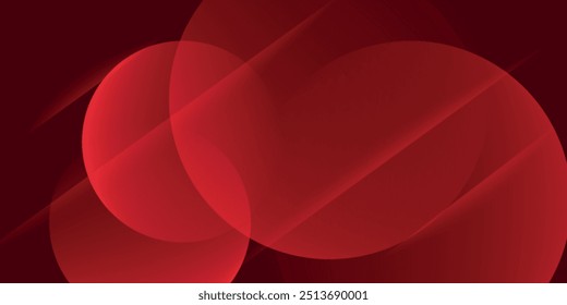 Red abstract background. Dynamic shapes composition. Eps10 vector