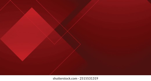 Red abstract background. Dynamic shapes composition. Eps10 vector