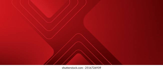 Red abstract background. Dynamic shapes composition. Eps10