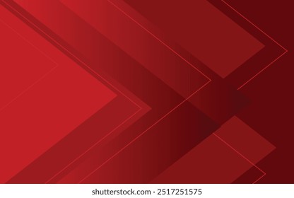 Red abstract background. Dynamic shapes composition. Red abstract background with red glowing diagonal lines. Geometric lines pattern.