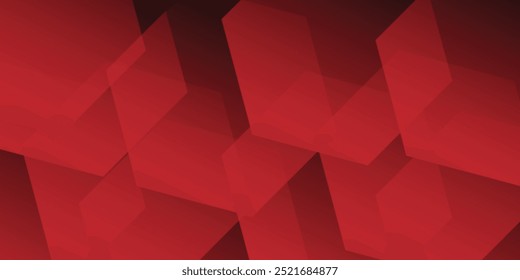 Red abstract background. Dynamic shapes composition.