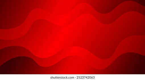 Red abstract background. Dynamic shapes composition.