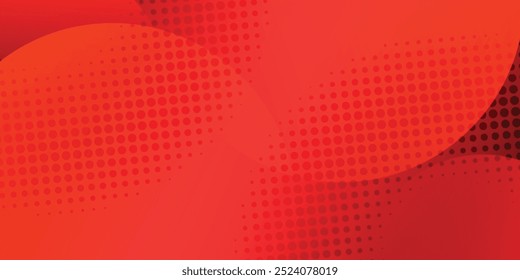 Red abstract background. Dynamic shapes composition. Eps10 vector
