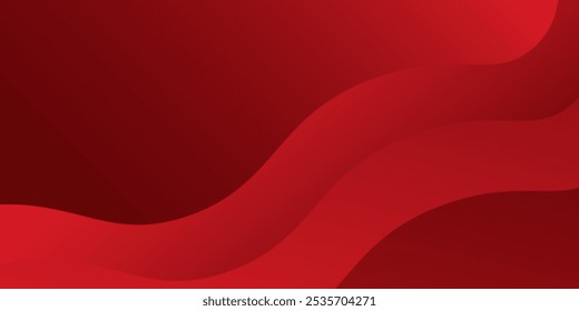 Fundo abstrato vermelho com formas dinâmicas composição simples