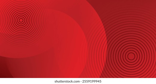 Red abstract background. Dynamic shapes composition. 