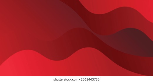 Red abstract background with dynamic shapes art modern simple design