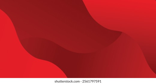 Red abstract background with dynamic shapes line simple art modern design