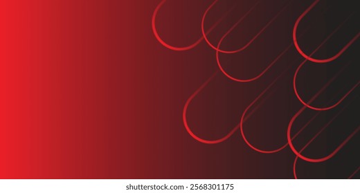 Red abstract background. Dynamic shapes composition.