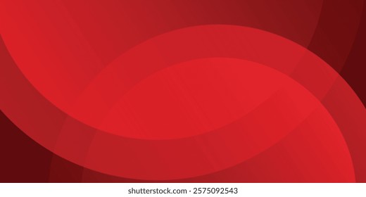 Red abstract background. Dynamic shapes composition simple art. Eps10 vector