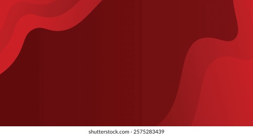 Red abstract background with dynamic shapes lines simple art modern design