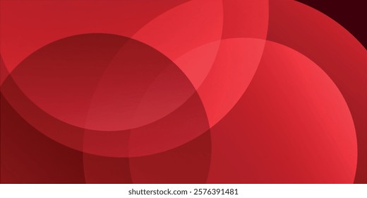 Red abstract background. Dynamic shapes composition. Eps10 vector